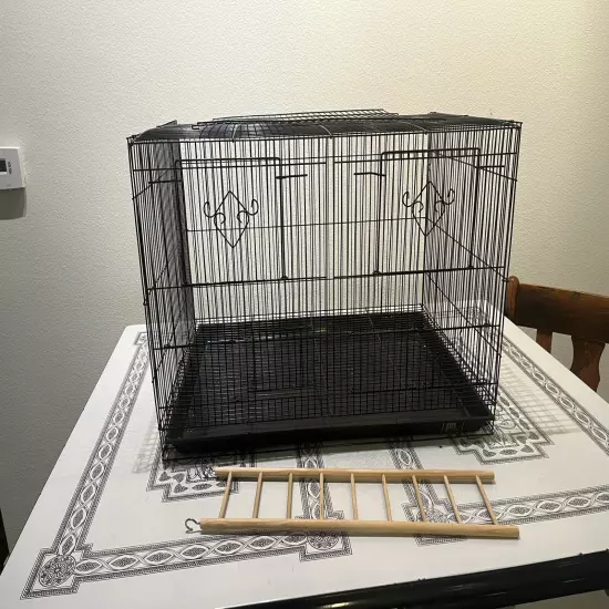 divided bird cage