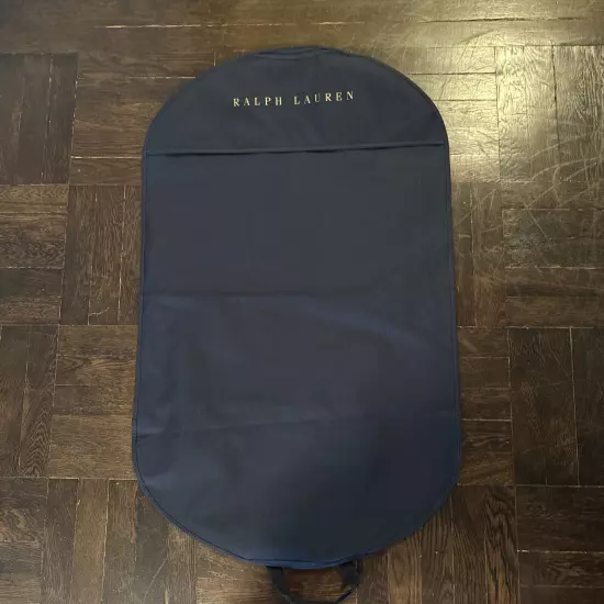 Ralph Lauren 53x24 Large Navy Garment Bag Heavy Canvas Nylon NEW Travel Luggage