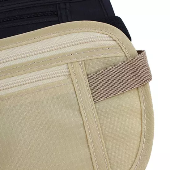 Invisible Travel Waist Packs Pouch for Passport Hidden Security Money Belt Bag