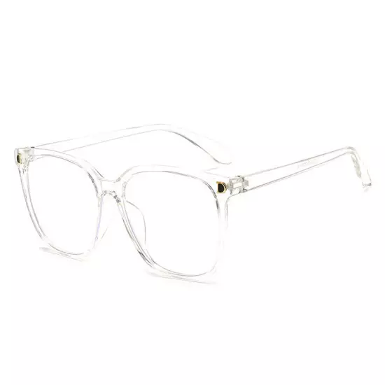 Fake Square Frame Clear Lens Geek Glasses UV Protection Nerd Unisex Fashion US ღ