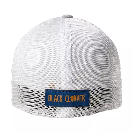 Black Clover Perfect Luck 11 Fitted Golf Hat, Small/Medium Gray/White/Navy