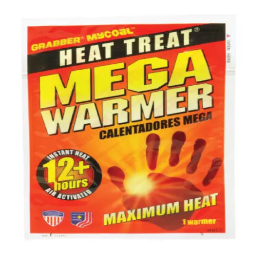 Grabber Heat Treat 12 hr MEGA WARMER Gloves Boots Pocket Instant Heat 1 PAIR