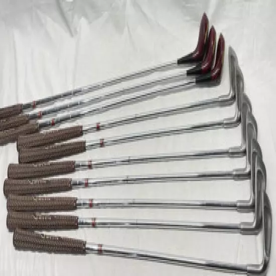 Vintage Complete Set Titlette Ladies Golf Clubs Irons 4-9 + Sand + Woods 1, 3, 5