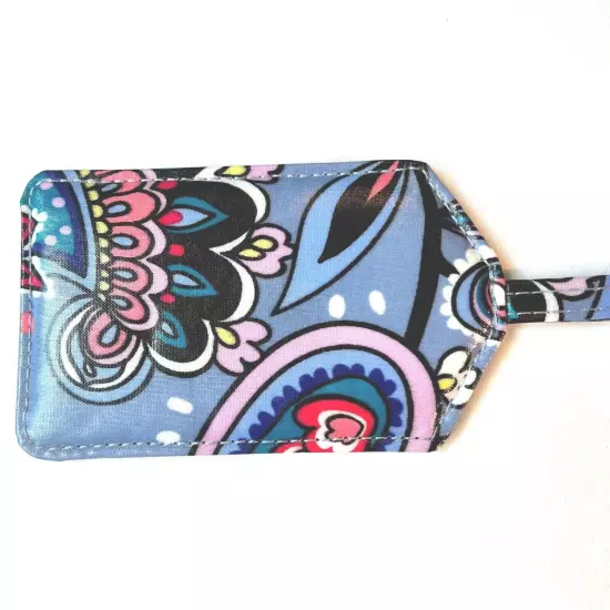 Vera Bradley LUGGAGE TAG ICONIC laminated travel suitcase ID case RETIRED NEW