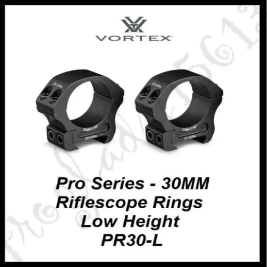 VORTEX OPTICS Pro Series 30MM Riflescope Rings - Low Height - PR30-L