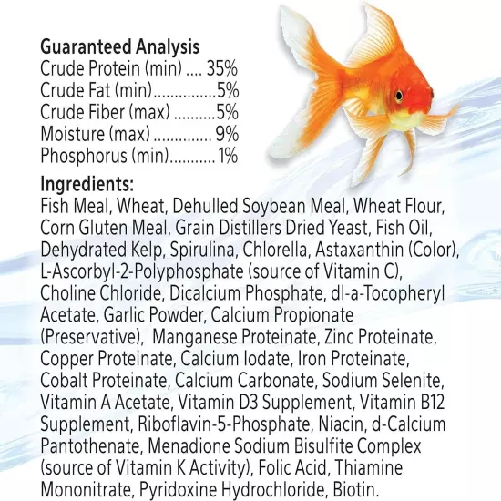 Aqueon Goldfish Fish Food Slow Sinking Granules 5.8 Ounce 100106053