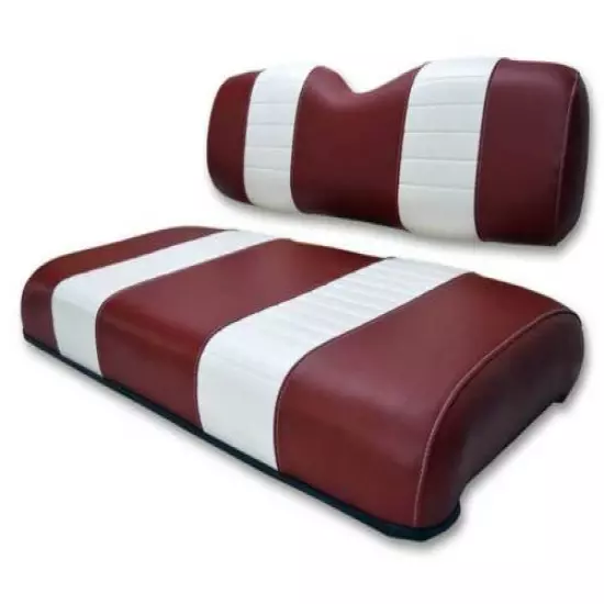 Golf Cart Custom Seat Covers with Pleated Stripe Club Car Precedent 40+ Colors