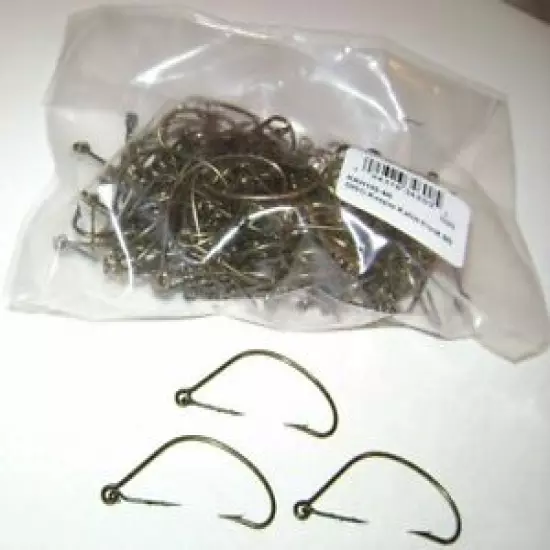 MISTER TWISTER 100 PACK 4/0 KEEPER HOOKS KAHLE GREAT FOR WORMS SOFT PLASTICS