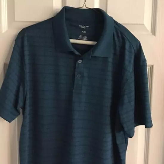 Cool 18 Pro Mens Short Sleeve Polo Shirt Blue Sz. M