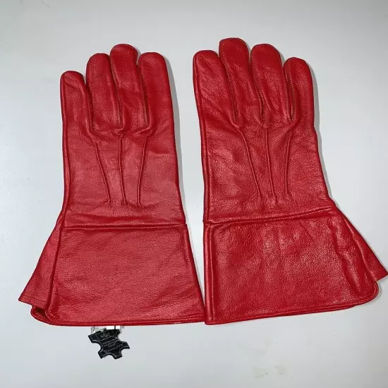 Genuine Leather Medieval Long Cuff Gloves, Made With Original Sheep Skin Leather