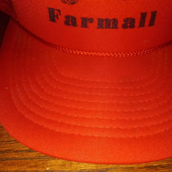 Vintage Farmall Tractors Trucker Farming Hat Cap Red Snapback Mohrs