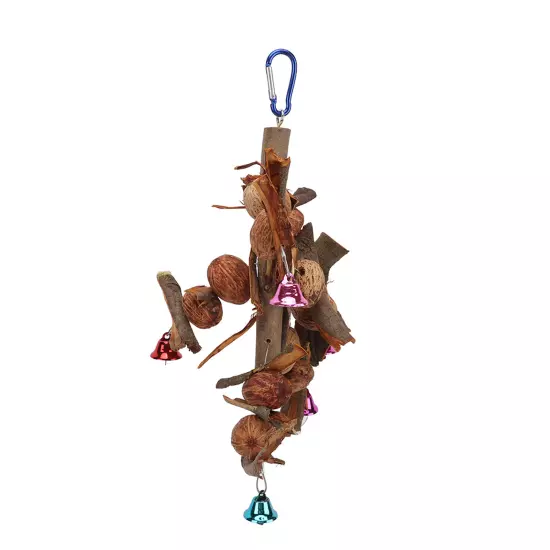  Chewing String Safe Healthy Hanging Bird Bite Toy With Bell And Hook AD5