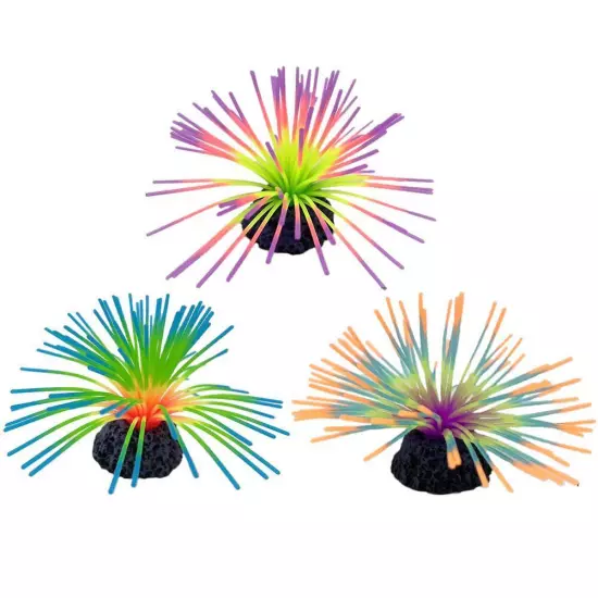 Fish Tank Simulates Coral Colourful Sea Urchin Ball Glow-in-the-dark Coral D2P1