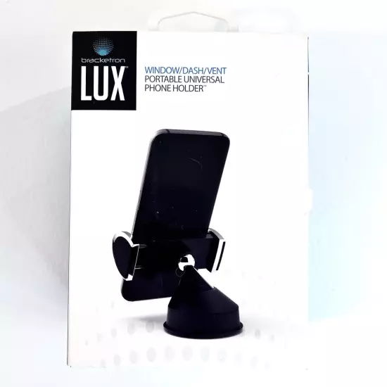 Bracketron Lux Portable Universal Car or Desk Window/Dash/Vent Phone Holder