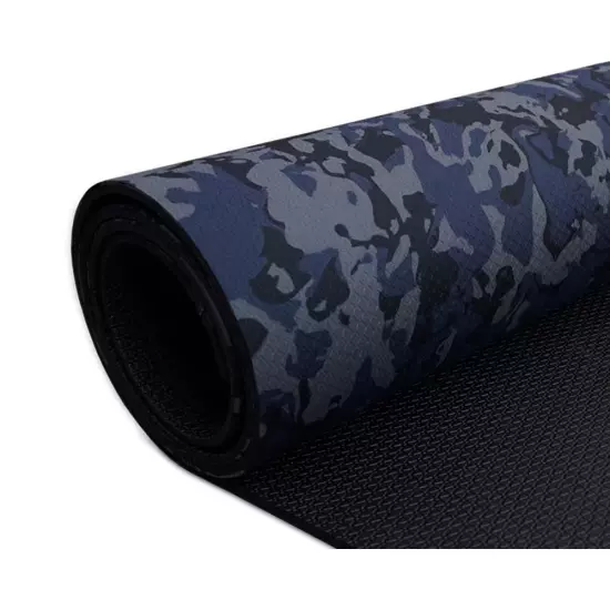 Blue Camo 72 In. X 24 In. Foam Multi-Use Fitness Mat (12 Sq. Ft)