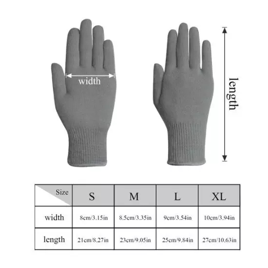 EvridWear Men Women Merino Wool Knit Liner Gloves Finger/Fingerless/Touchscreen