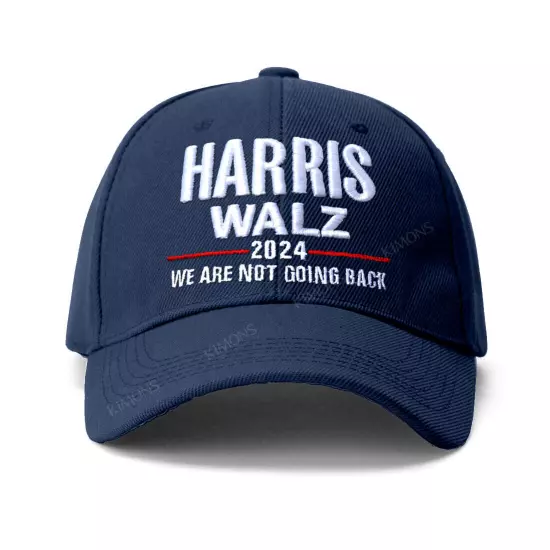 We are never going back Harris Walz 2024 Cap Baseball Hat Presidential Election