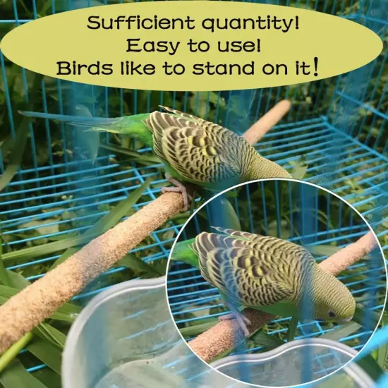 20Pcs Sand Perch Covers for Bird - 7.5" Bird Perchs Bird Stand Bird Cage Accesso