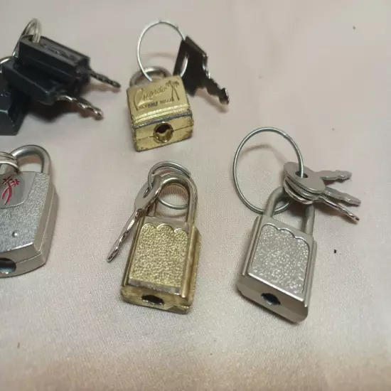 Luggage Locks (7) Mixed Lot all tested and working