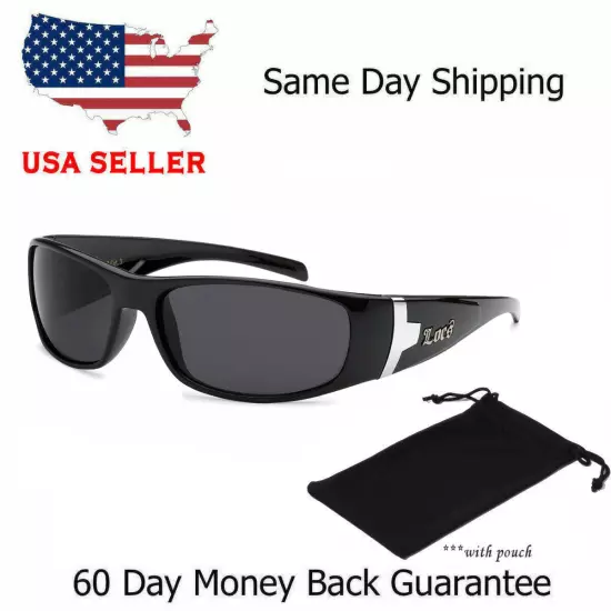 LOCS Hardcore Gangster Sunglasses Classic Lowrider Biker Cholo Designer Eyewear