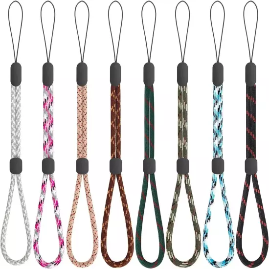 8 Pcs Hand Wrist Strap Lanyard Adjustable Rope for Mobile Phone Camera Keys