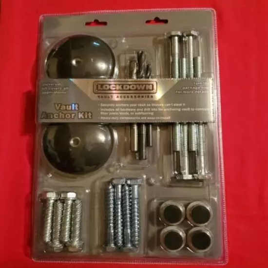 Vault or Gun Safe Anchor Kit