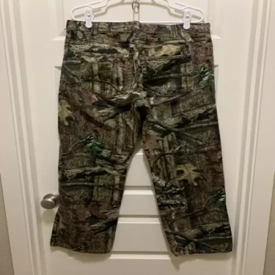 Mossy Oak Break Up Infinity Camo Jeans 36”X 34”Hunting Woods Good Condition