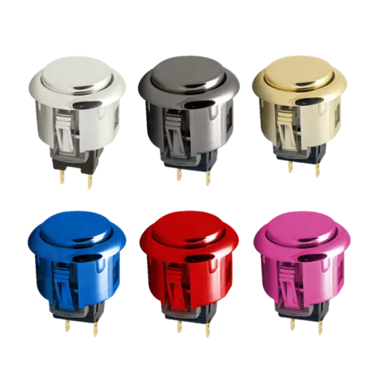 Tesi Switch DITO 24mm Arcade Button Guitar Kill Switch - 25 Colors Available!