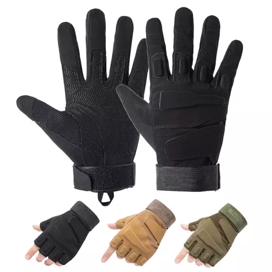 Tactical Army Gloves Military Bike Race Combat Shooting Half/Full Finger Gloves