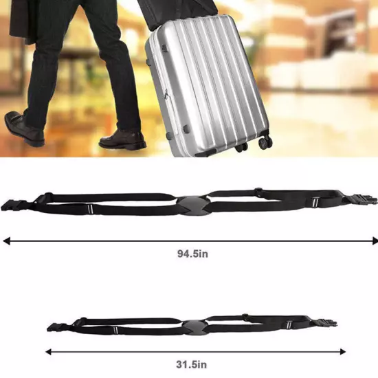 Travel Luggage Strap Suitcase Belts Elastic Telescopic Travel Bag Belt Suitca ❀