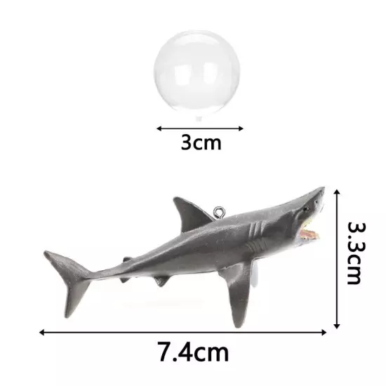 Creative DIY Aquarium Floating Ornaments Aquascape Shark Figurine Decor Fish