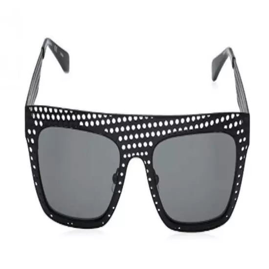 DVF Diane von Furstenberg Womens Grace Sunglasses Navy Perforated Ultra Urban 