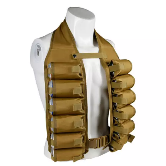 Can Holster Vest Portable Beer Shoulder Belt BBQ Party Beverage Carry NEW