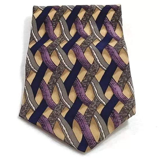 BRANDY Cocktail Collection Business Casual Silk Necktie Colorful Weave Pattern