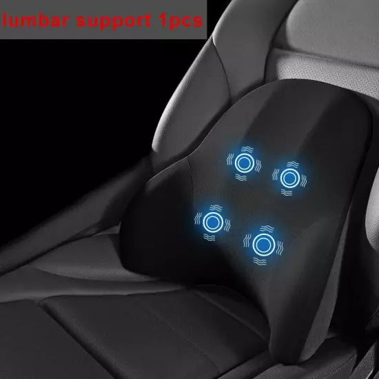 Car Single Headrest Lumbar Support Neck Pillow Lumbar Cushion Car Seat Support 