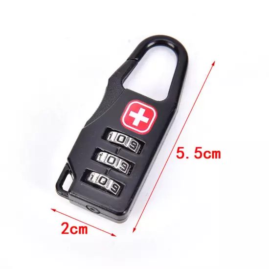 1pc Camping Equipment Outdoor Multi Tool Luggage Password Lock Padlock:JO