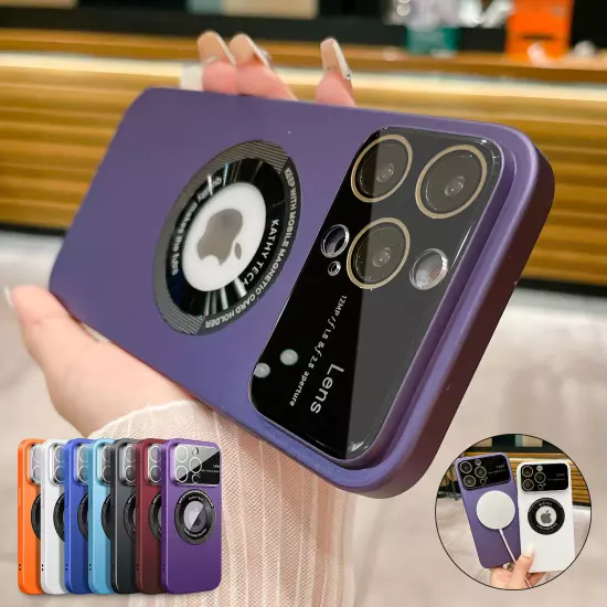 For iPhone 14 Pro Max 14 13 Pro 12 Mag Safe Magnetic Lens Shockproof Case Cover