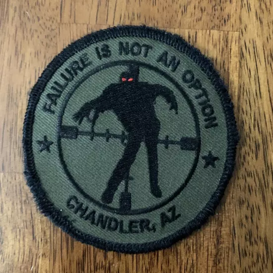 Patch Tactical "Failure Is Not An Option" Chandler AZ 3" Hook-Back Adhesion