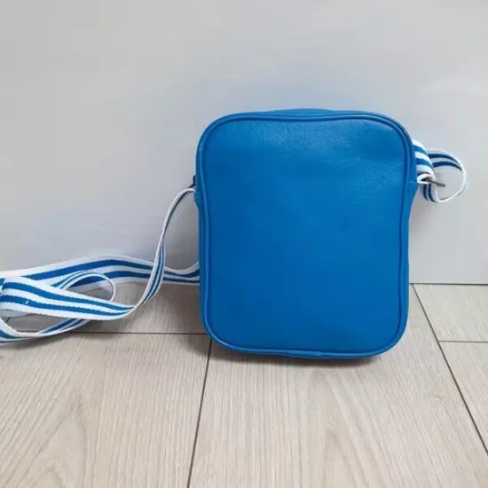 Adidas Originals Unisex Mini Messenger Bag Blue Trefoil Logo Airliner Retro