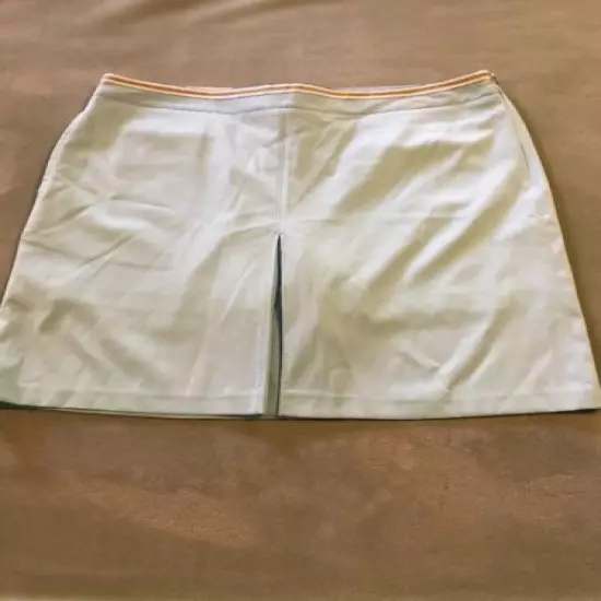 Greg Norman Golf Women's Single Pleat Skort, Size 10 aqua Green NWT side zip