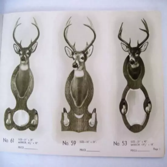 Interesting 1941 "Taxidermist" Catalog w Lots of Pictures of Deer, Bear & Fish *