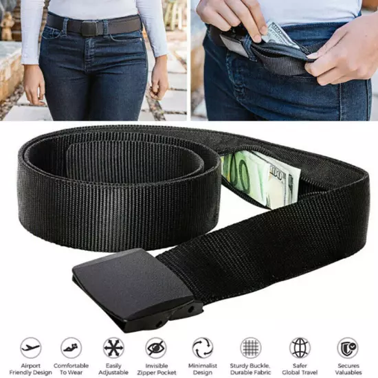 Travel Security Money Belt with Hidden Money Pocket Cashsafe Anti-Theft WaSEU Sn