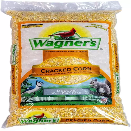 Wagner'S Cracked Corn Backyard Deluxe Wild Bird Food, 10-Pound Bag