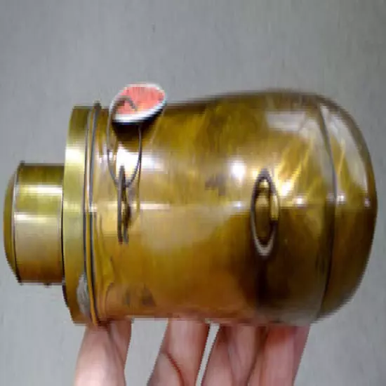 ANTIQUE James Dixon CIVIL WAR ERA / HUNTING Brass Copper BLACK POWDER FLASK Horn