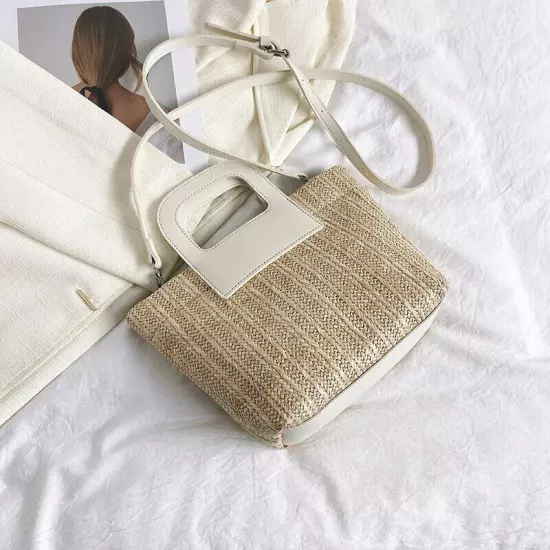 Straw Bags Women Summer Crossbody Bags Lady Travel Handbags Shoulder Bags