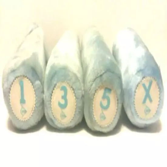 Vintage Dunlop Set of 4 Furr Pile Golf Club Covers Baby Blue Equipment Accessor