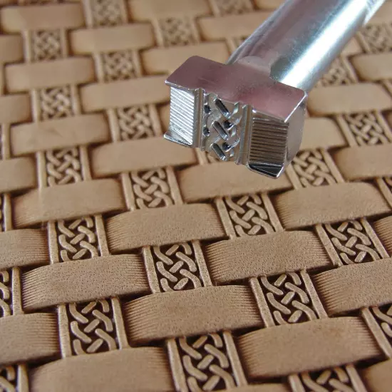 Celtic Basket Weave Leather Stamp, Stainless Steel Leather Stamping Tool