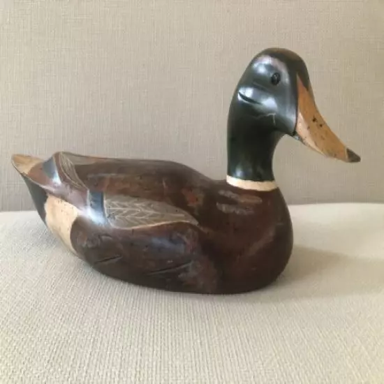 Vtg Large Rare M. Lewandowski Mallard Signed 1983