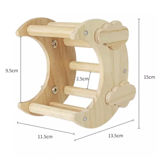 Parrot Perches Wooden Stand Sturdy Wooden Playing Gyms Hideout Bird Platform for