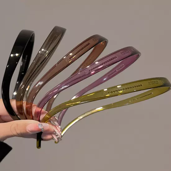 Sunglasses Shaped Headband Plastic Transparent Non-slip Hair Hoop Hair Tool